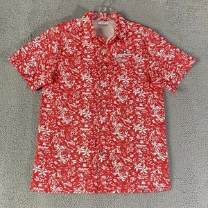 Columbia PFG University of Georgia UGA Hemd Herren Small Rot Kurzarm Knopf - Bild 1 von 8