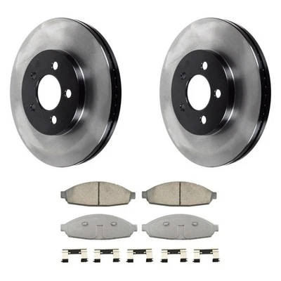 For Lincoln Town Car 03-11 Wagner ThermoQuiet Front Brake Kit w Ceramic Pads - Imagem 1 de 4