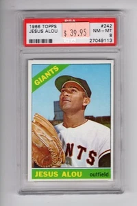 1966 Topps Jesus Alou #242 PSA 8 NM-MT - Picture 1 of 2