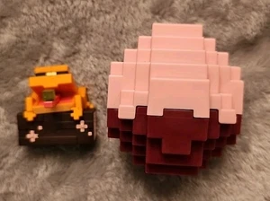 Minecraft Mini Mode Rosa Rana Spawn Egg Mini Figure - Foto 1 di 5