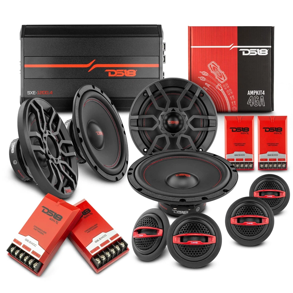 Alto-falantes de carro Acura TL 2009-2014 DS18 com tweeters e amplificador - Bom pacote - Imagem 1 de 1