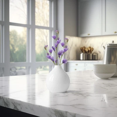 Sweet Pea Artificial Floral Spray - 22" - Dark Lavender - Image 1 of 4