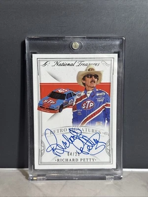 2022 National Treasures Racing Richard Petty Retro Signatures Auto /25 - Image 1 of 2