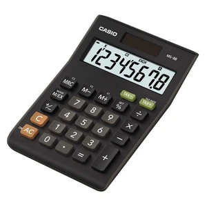 Casio MS-8B 8 Digit Tax Desk Calculator, Black Single - Picture 1 of 5