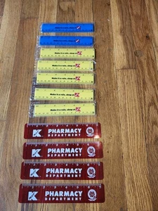 🏬 Kmart Abteilung Posten Apotheke Kunststoff Lineal!  - Bild 1 von 4