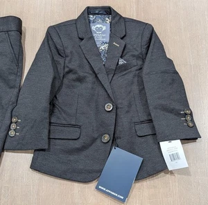 Toddlers Appaman Textured Formal Event Suit Charcoal 3T - Picture 1 of 7