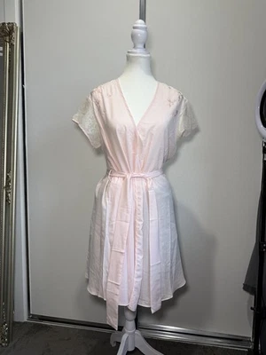 JOSIE NATORI Vestido de Encaje Floral Color Rosa y Blanco CAMISÓN Pijama PJ Foto 1 de 4