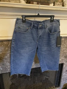 NWT $129 True Religion Ricky Relaxed Straight Sz 30 Urban Cowboy Raw Hem Shorts - Picture 1 of 10