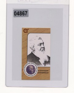 #04867 ALEXANDER CARTWRIGHT 1938 Rare Stamp Collector Baseball Card