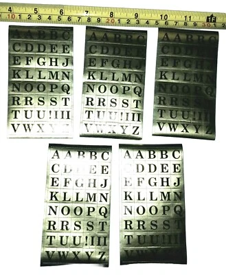 5 Sheets A to Z Letters Gold Foil Initials Self Stick Labels - Image 1 of 3