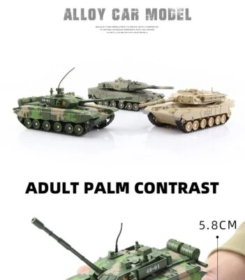 1:32 Military Model Main Battle Tank Type 99 Heavy Tank Alloy Simulation Toys - Image 1 of 4
