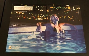 1998 CAMEL CIGARETTES - Pretty Blonde Smoking in Pool - Vintage 2-Page Ad - Bild 1 von 1