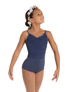 Capezio Child Girls Wildflower Rose Camisole Leotard 12085C Crown Blue - Picture 1 of 2