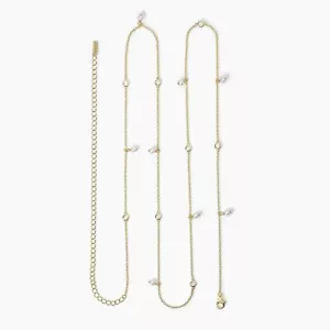 CATENA GIROVITA MABINA DUCHESSA IN ARGENTO E PERLE COLTIVATE 553606 - Foto 1 di 4