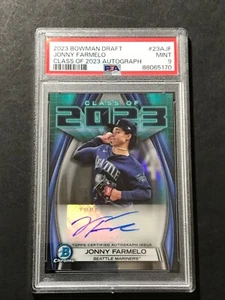 JONNY FARMELO 2023 Bowman Draft - Class of 2024 Autograph PSA 9 - Bild 1 von 2