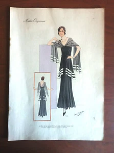 Figurino Atelier Bachroitz Paris originale 1931 - E11724 - Imagen 1 de 1