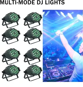 8pack 18*10W LED Par Can Light for Dj Party Concert Stage RGBW 4IN1 indoor use - Picture 1 of 9
