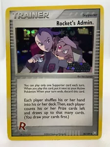 EX Team Rocket Returns 2004 Rocket's Admin 86/109 Pokemon Rare Stamped Holo NM - Picture 1 of 11