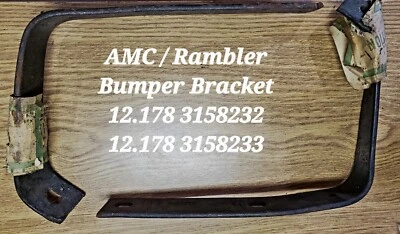 Barras traseras de parachoques ~ 1960 Rambler 10, 20, 80 exterior-L 3158232 y 3158233 exterior-R Foto 1 de 4