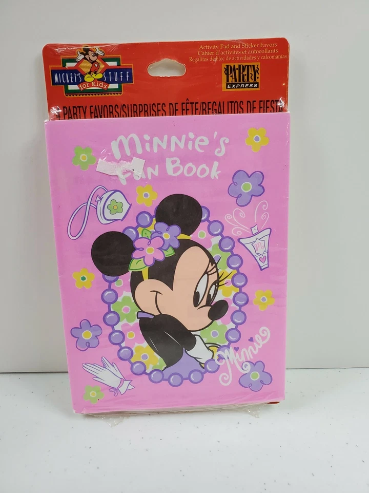 Hallmark Disney Minnie Mouse Activity Pad Book with Stickers Party Favor New - Image 1 of 4