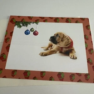 Holiday Collection Puppy Dog Christmas Card By The National Humane Society - Picture 1 of 3