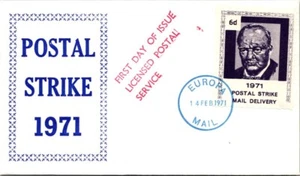 EUROPA MAIL FDC 1971 - Postal Strike - J16379 - Picture 1 of 2
