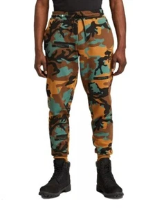 $78 TIMBERLAND ESTABLISHED YC CORE FLEECE JOGGERS SMOKE PINE CAMO sz M - Picture 1 of 14