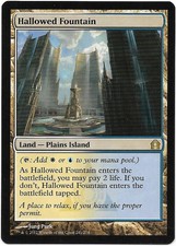 ** NM ** - Hallowed Fountain Playset - Return to Ravnica - Dual Land - MTG