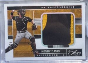 Henry Davis 2023 Panini Three And Two Patch #/25 - Pittsburgh Pirates