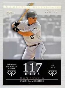 2007 Topps Moments & Milestones Dan Uggla #62 035/150 - Florida Marlins - Picture 1 of 2