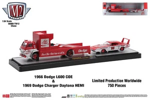 Remolque automático M2 Machines TW12 1966 Dodge L600 1969 Dodge Charger Diet Coke Chase - Imagen 1 de 1