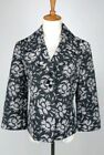 Women's Josephine A-Line Swing Short Jacket Coat Size 8 (M) 4% Wool Black/Ivory