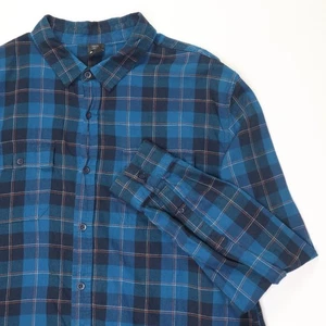 Oakley Cabin Button Down 2XL Shirt Blue Check Long Sleeve - Picture 1 of 13