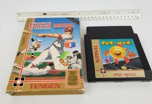 2x Giochi NES - R.B.I. Baseball & Pac-Man Tengen Nintendo Vintage RBI - Foto 1 di 12