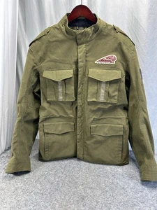 Authentic Indian Motorcycle Riding Military Green Jacket Guard Size LG - Bild 1 von 19