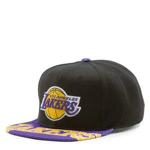 Mitchell & Ness NBA Los Angeles Lakers Black/Purple Snapshot Snapback - OSFA - Picture 1 of 3