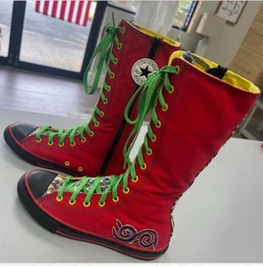 Converse Chuck Taylor All Star Custom High Multicolor Sneakers Youth Sz 4 - Picture 1 of 5