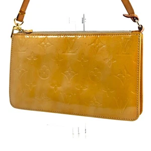Louis Vuitton Monogram Hand Bag Vernis Lexington Yellow VI0979 Auth #0539 - Picture 1 of 18