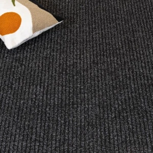 Anthracite Heavy Duty Entrance Matting Contract Ribbed Carpet Hardwearing - Picture 1 of 2