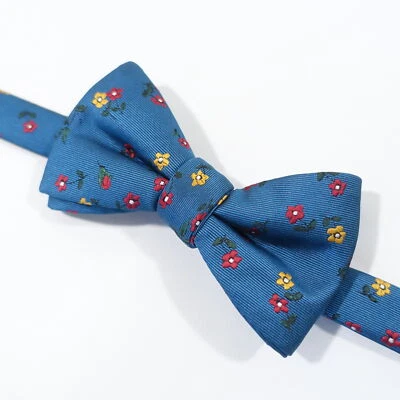 BAR III 3 PAJARITA AJUSTABLE CUELLO ESTAMPADO FLORES AZUL HOMBRE NUEVA Foto 1 de 4