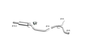 Silenciador central olla central escape para Opel Vectra C 2.2 direct Z22YH GTS - Imagen 1 de 3