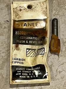 One Stanley 85261 Combination Flush & Bevel Bit New Bern, NC Made In USA - Picture 1 of 3