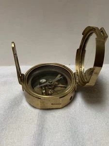 Stanley London Natural Sine Brass Compass - Picture 1 of 7