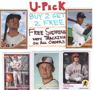 2021 Topps Archives Base (1-180) Rookie RC HOF Stars Buy 2 Get 2 FREE Ships FREE - Bild 1 von 181