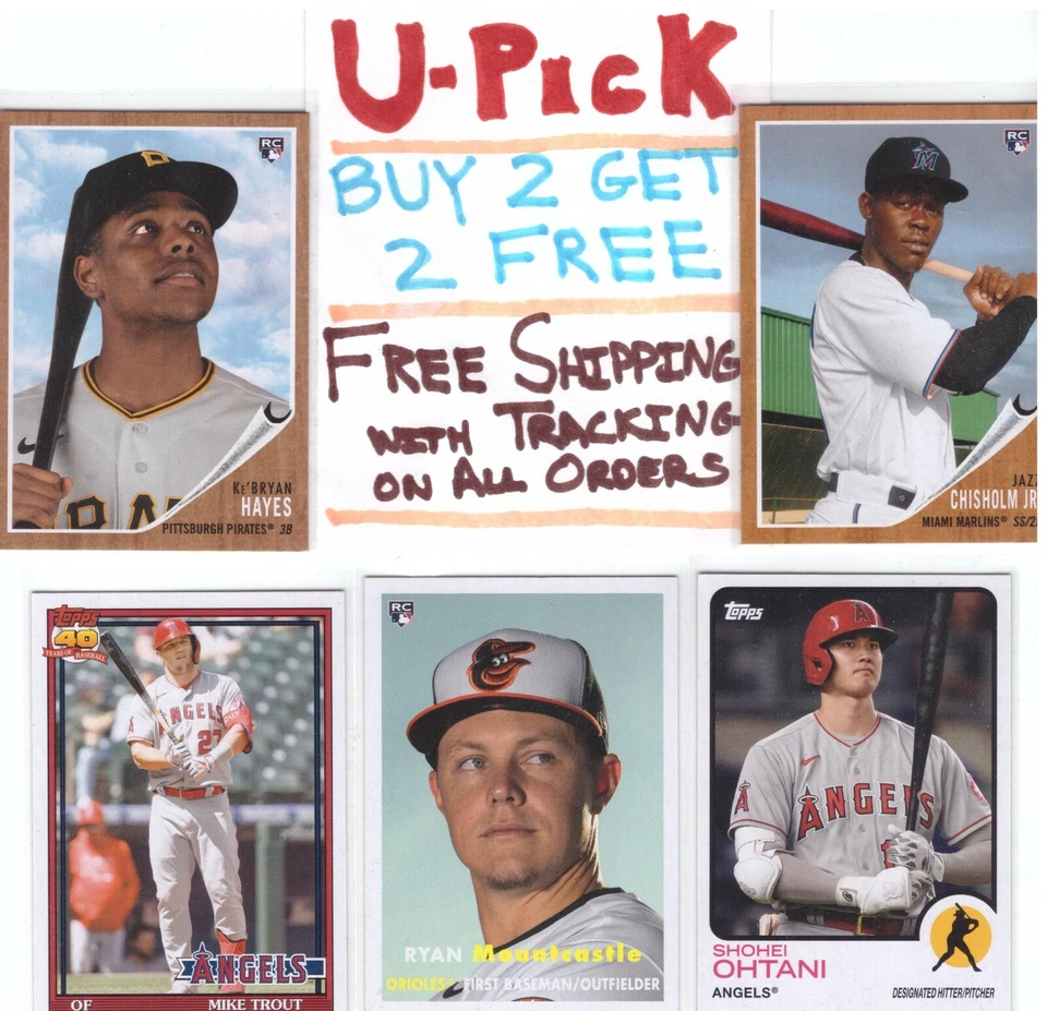 2021 Topps Archives Base (1-180) Rookie RC HOF Stars Buy 2 Get 2 FREE Ships FREE - Image 1 of 1