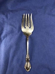 HAMPTON COURT-REED & BARTON STERLING COLD MEAT FORK - Picture 1 of 6