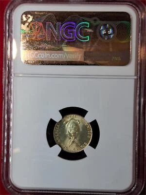 1944-D USA-Philippines 10 Centavos – NGC MS65 – WWII Silver Coin –Gem BU (12.13) - Image 1 of 2