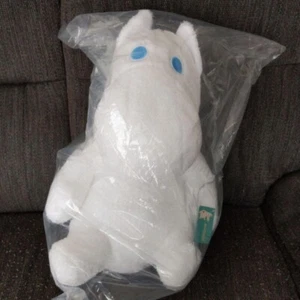 Moomin Extra Large Plush Toy Doll White Fluffy 45cm 17.7in Taito Japan Tagged - Picture 1 of 5