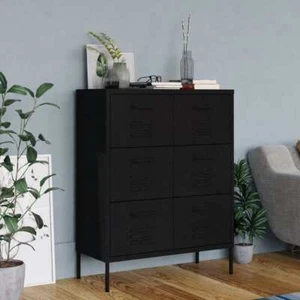 Floor Drawer Cabinet Steel Sideboard Cupboard Home Bathroom Storage Room Cabinet - Picture 1 of 100