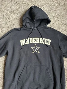 Champion Hoodie Sweatshirt Medium Vanderbilt Commodores Black - Picture 1 of 6